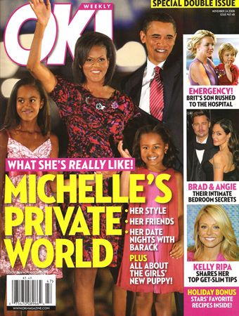 Barack Obama - OK! Magazine [United States] (24 November 2008)