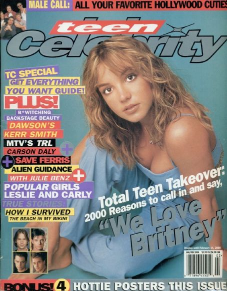Britney Spears, Teen Celebrity Magazine February 2000 Cover Photo ...