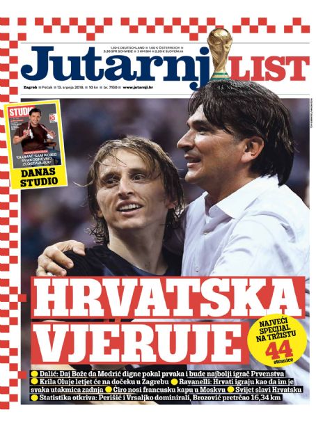 Croatia, Zlatko Dalić, Luka Modric, Jutarnji List Magazine 13 July 2018 ...