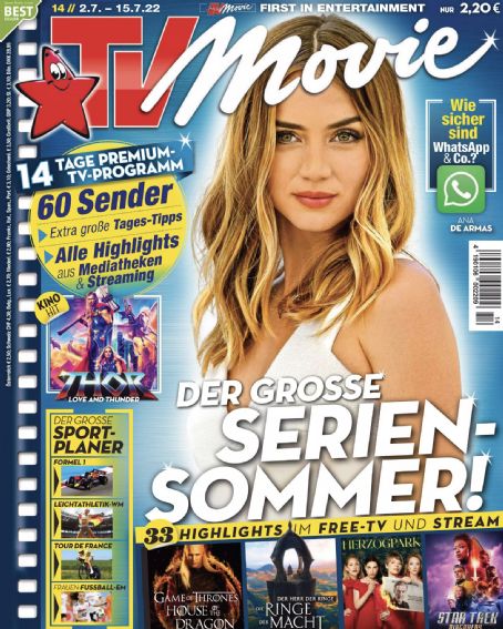 Ana de Armas - TV Movie Magazine Cover [Germany] (15 July 2022)