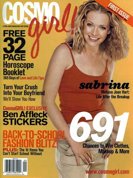 Melissa Joan Hart Cosmo Girl Magazine June 2001 Cover Photo United