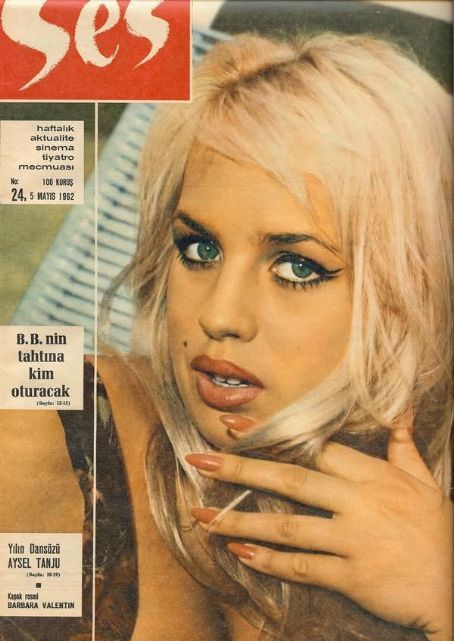 Barbara Valentin - Ses Magazine Cover [Turkey] (5 May 1962)