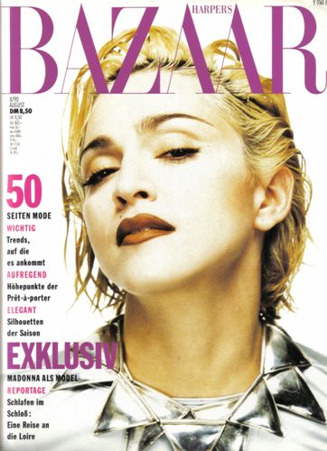 Madonna, Harper's Bazaar Magazine August 1990 Cover Photo - Germany