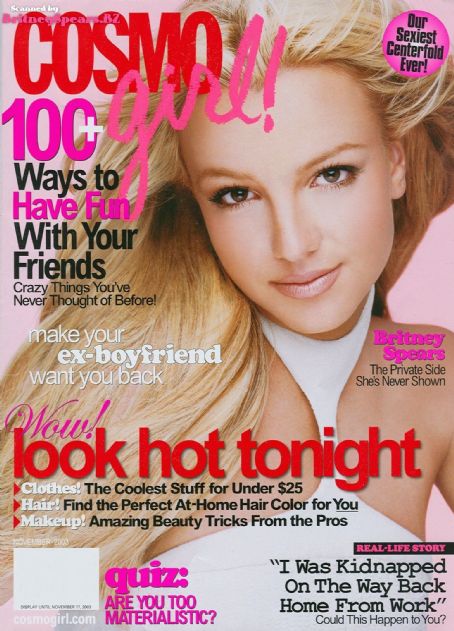 Britney Spears - Cosmo Girl Magazine Cover [United States] (November 2003)