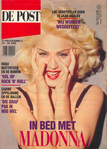 Madonna, De Post Magazine 24 June 1991 Cover Photo - Belgium