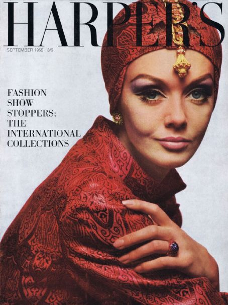 Ina Balke, Harper's Bazaar Magazine September 1965 Cover Photo - Germany