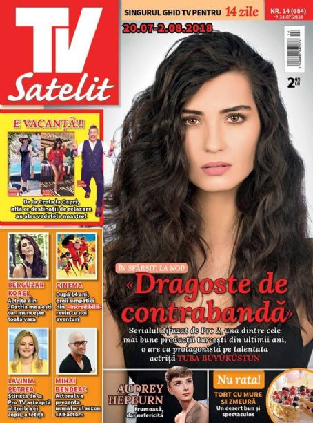 Tuba Büyüküstün - TV Satelit Magazine Cover [Romania] (20 July 2018)
