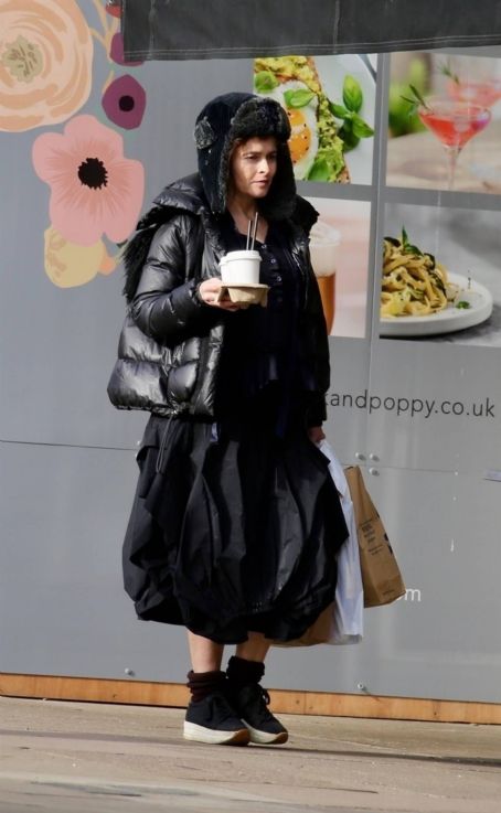 Helena Bonham Carter – Dressed in her own quirky style in North London