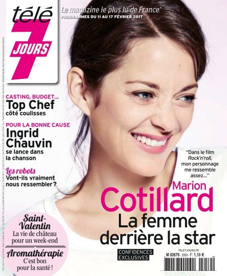 Marion Cotillard, Télé 7 Jours Magazine 11 February 2017 Cover Photo ...