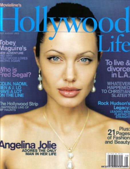 Angelina Jolie, Hollywood Life Magazine July 2003 Cover Photo - United ...