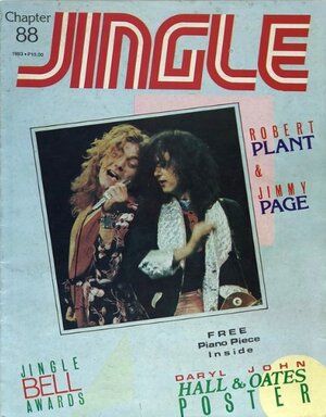 Led Zeppelin, Jingle Magazine February 1983 Cover Photo - Philippines