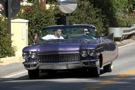 Kendall Jenner and Fai Khadra drop the top in her Cadillac in Los Angeles