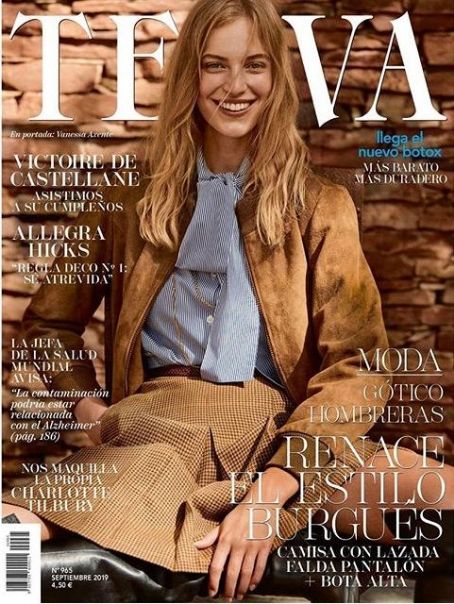 Vanessa Axente, Telva Magazine September 2019 Cover Photo - Spain