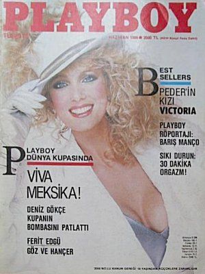 Kathy Shower - Playboy Magazine Cover [Turkey] (June 1986)