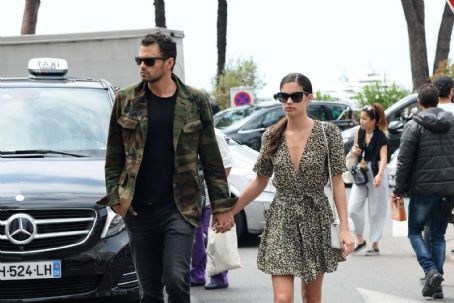 Sara Sampaio and boyfriend Oliver Ripley out in Cannes - FamousFix.com post