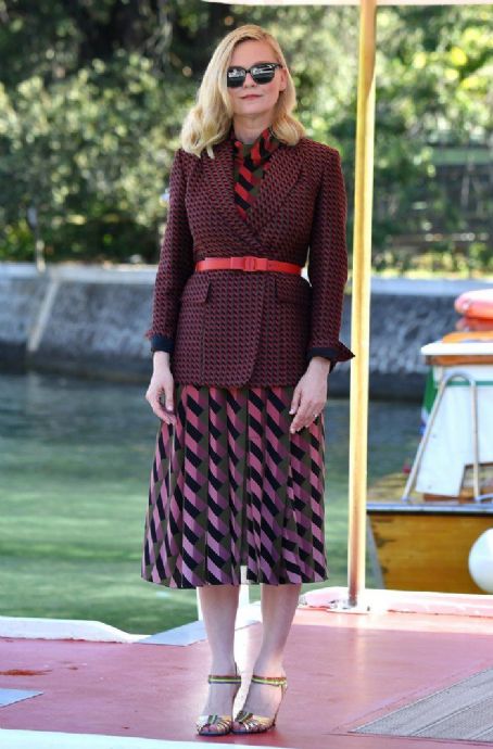 Kirsten Dunst wears Ferragamo -The 2021 Venice Film Festival on September 1, 2021