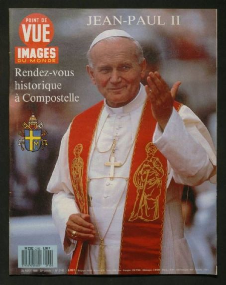 Pope John Paul II - Point de Vue Images du Monde Magazine Cover [France] (25 August 1989)