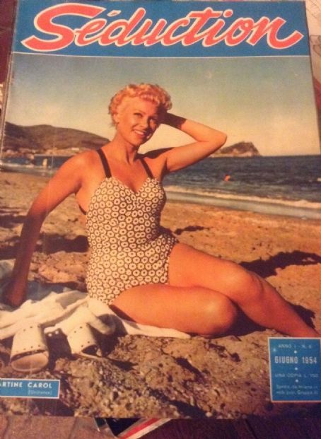 Martine Carol Seduction Magazine June 1954 Cover Photo Italy 7453