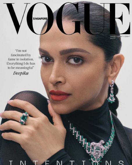 Deepika Padukone, Vogue Magazine January 2024 Cover Photo - Singapore