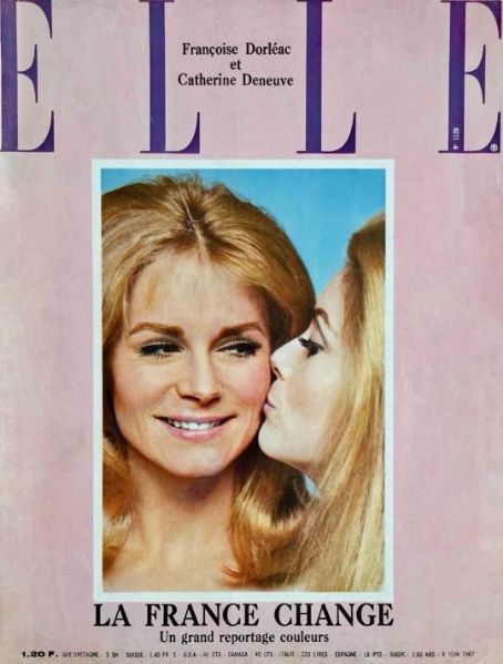 Françoise Dorléac, Catherine Deneuve - Elle Magazine Cover [France] (8 June 1967)