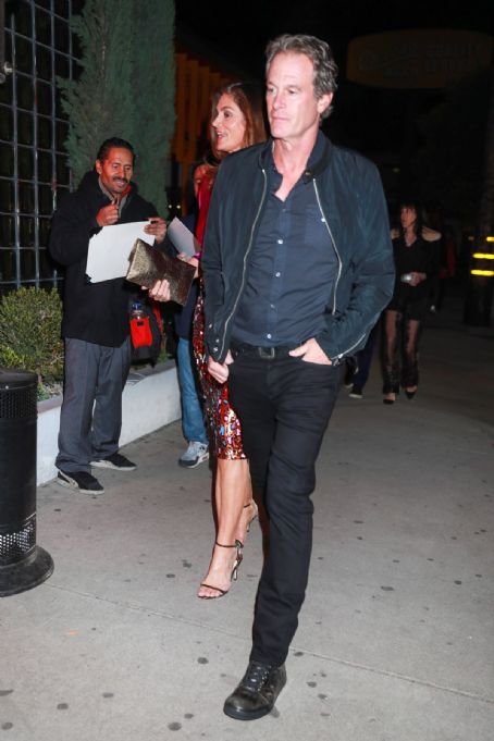 Cindy Crawford and Rande Gerber Arrives at Catch Steak in West Hollywood