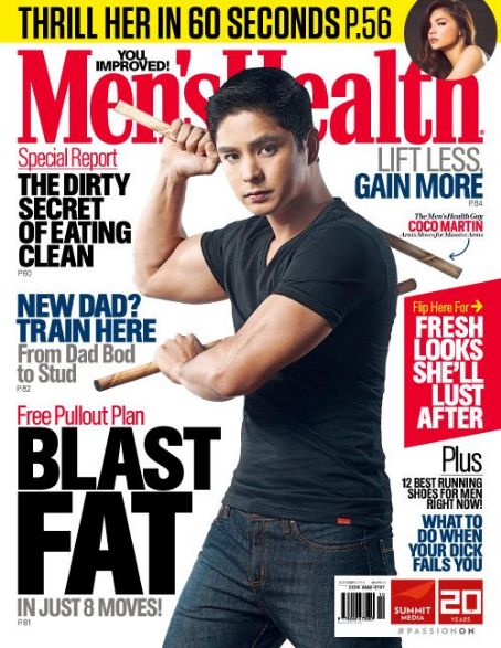 Coco Martin - Men's Health Magazine Cover [Philippines] (October 2015)