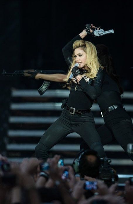 Madonna Performing Live During The MDNA Tour At Hyde Park On In London ...