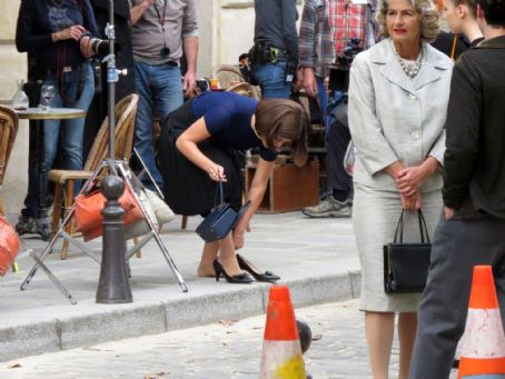 Adele Exarchopoulos on the set of new film ‘The White Crow’ in Paris