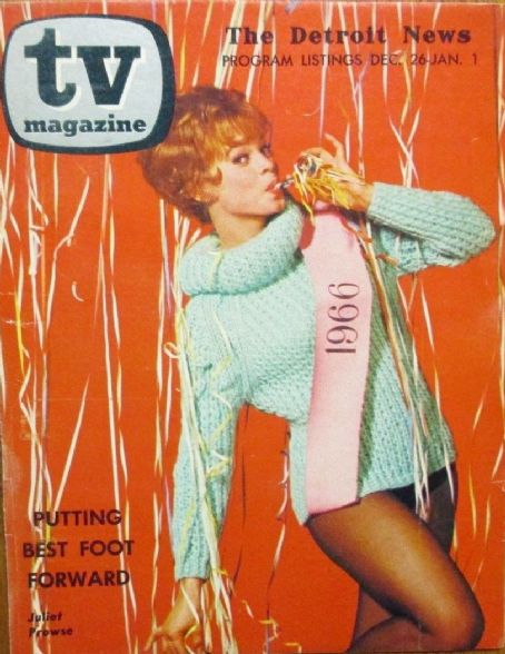 Juliet Prowse, The Detroit News TV Magazine Magazine 26 December 1965 ...