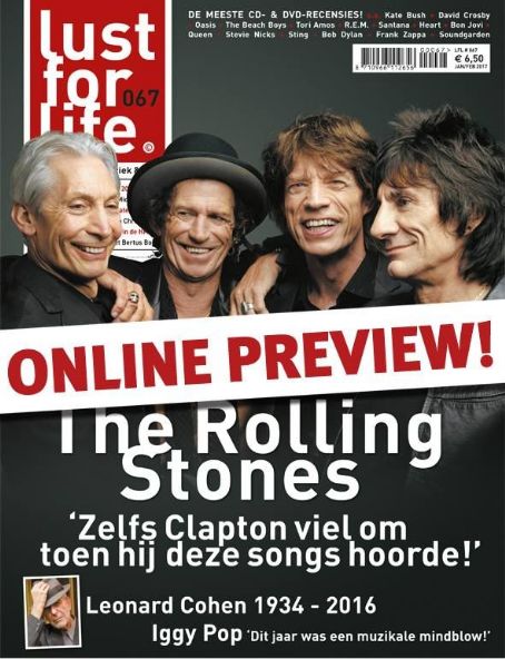 The Rolling Stones - Lust For Life Magazine Cover [Netherlands] (January 2017)