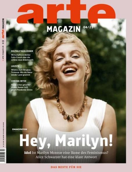 Marilyn Monroe - arte Magazin Magazine Cover [Germany] (April 2021)