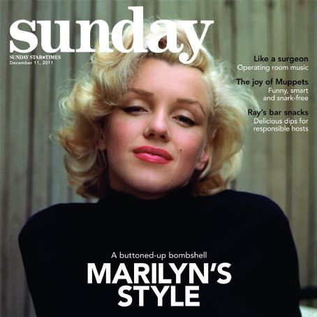 Marilyn Monroe - Sunday Magazine Cover [United States] (11 December 2011)