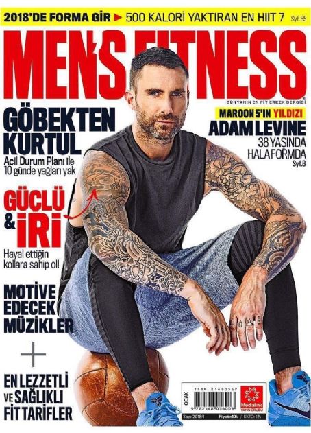 Adam Levine, Men's Fitness Magazine January 2018 Cover Photo - Turkey