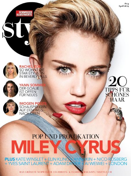 Miley Cyrus, Style Magazine April 2014 Cover Photo - Switzerland