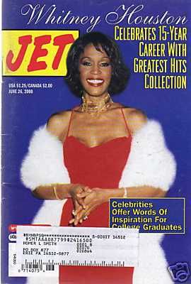 Whitney Houston, Jet Magazine 26 June 2000 Cover Photo - United States