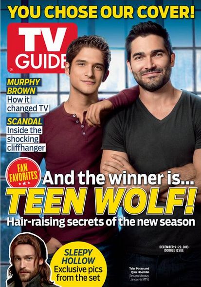 Tyler Hoechlin, Tyler Posey, Teen Wolf - TV Guide Magazine Cover [United States] (9 December 2013)