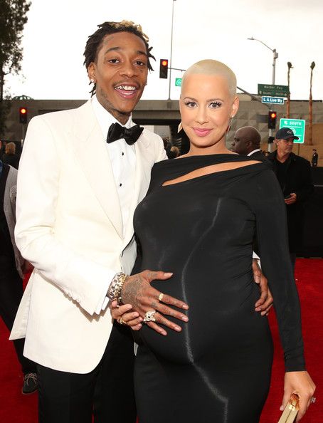 Amber Rose and Wiz Khalifa arrive at the 55th Annual GRAMMY Awards at the Staples Center in Los Angeles, California - February 10, 2013