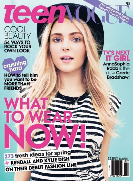 AnnaSophia Robb, Teen Vogue Magazine February 2013 Cover Photo - United ...