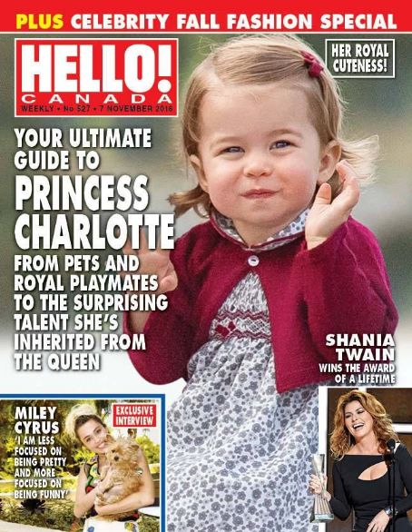 Princess Charlotte of Wales, Hello! Magazine 07 November 2016 Cover ...