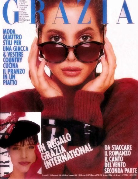 Christy Turlington, Grazia Magazine 24 January 1988 Cover Photo - Italy