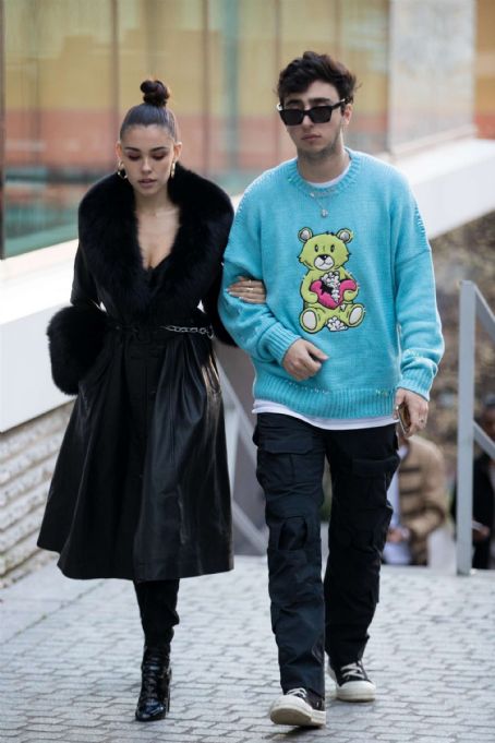 Madison Beer and Zack Bia – Leaves the Amiri Fashion Show in Paris