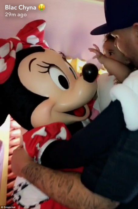 Blac Chyna, Rob Kardashian, and Dream Celebrate Father's Day in Disneyland in Anaheim, California - June 18, 2017