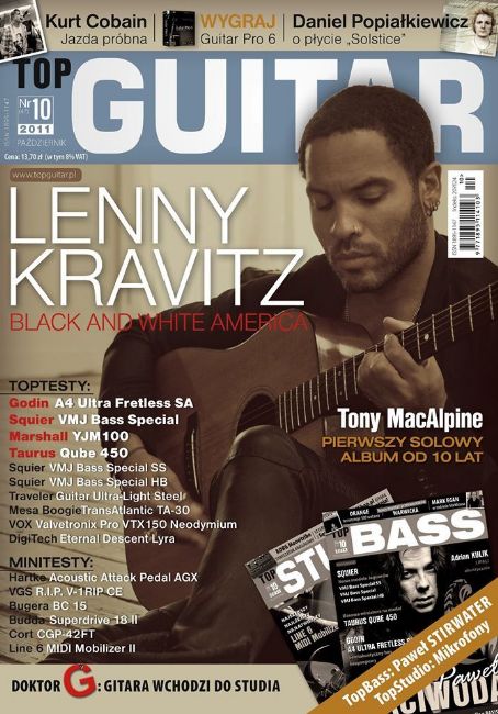 Lenny Kravitz - Top Guitar Magazine Cover [Poland] (October 2011)