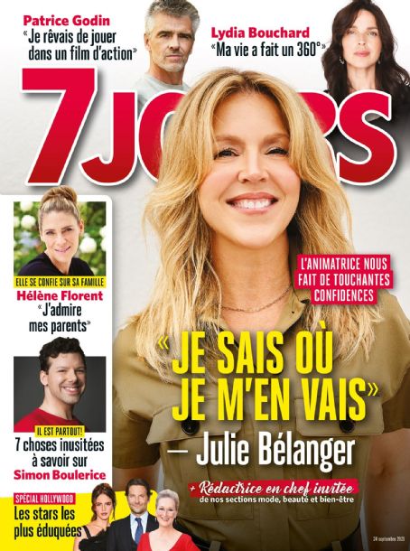 Julie Bélanger, 7 Jours Magazine 24 September 2021 Cover Photo - Canada