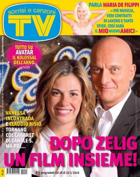 Vanessa Incontrada, TV Sorrisi e Canzoni Magazine 16 January 2010 Cover ...