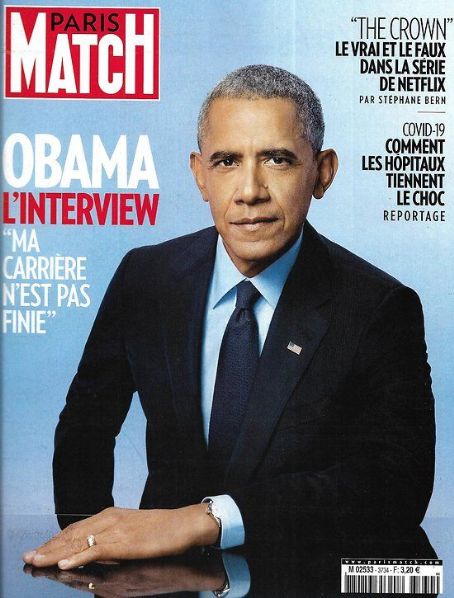 Barack Obama, Paris Match Magazine 26 October 2020 Cover Photo - France