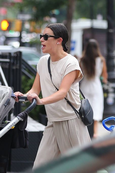 Lea Michele – Is having a  casual stroll while in New York