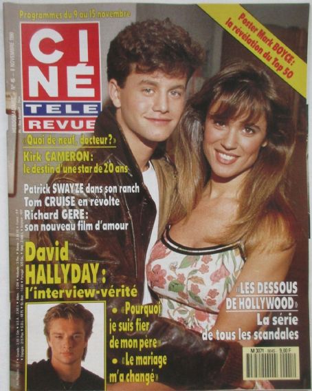Kirk Cameron Chelsea Noble Kirk Cameron And Chelsea Noble Cine Tele Revue Magazine 08 November 1990 Cover Photo France