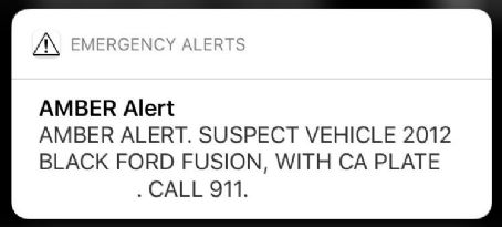 Amber alert