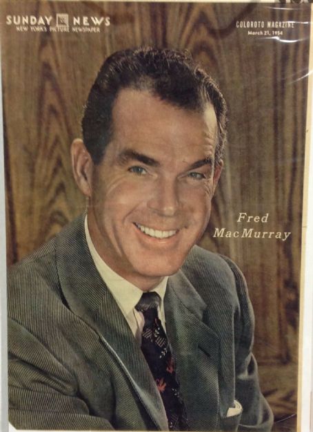 Fred MacMurray - Sunday News Magazine Cover [United States] (21 March 1954)
